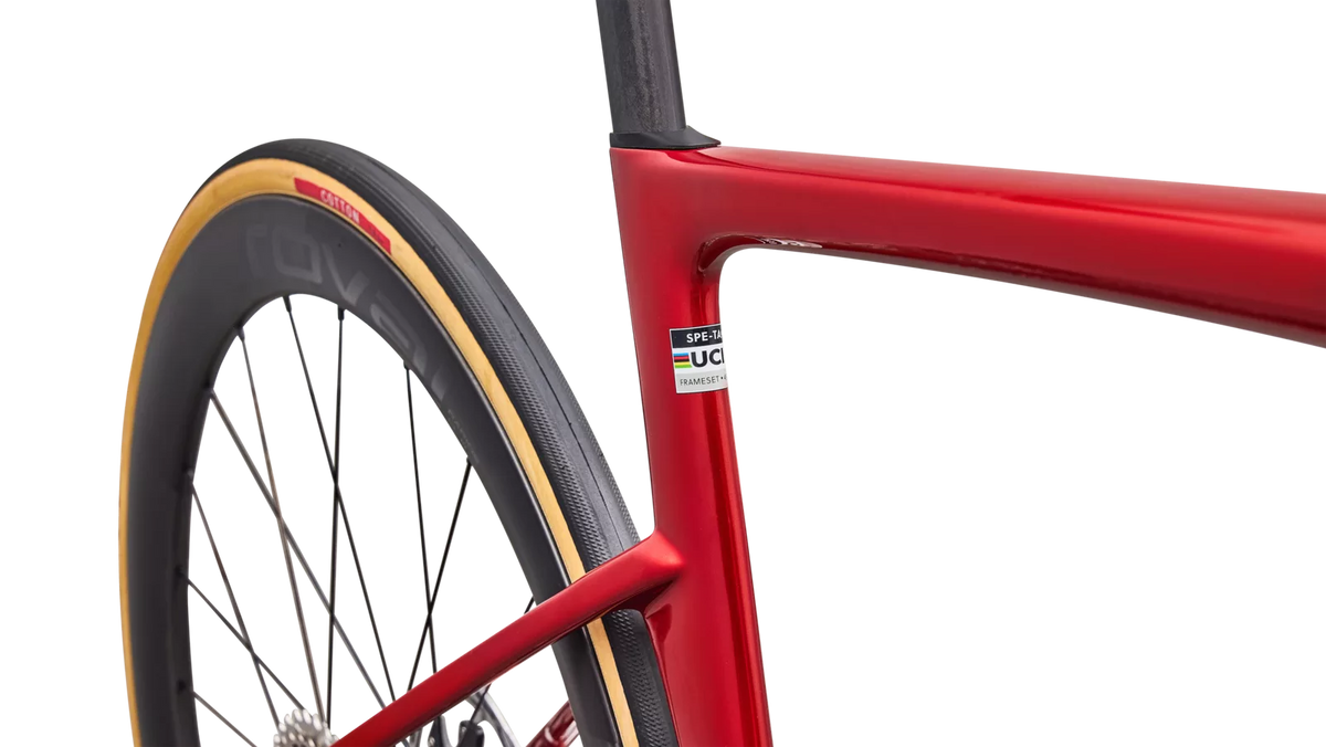 SPECIALIZED TARMAC SL9 S-LEVEL ROAD BIKE SRAM RED AXS - GLOSS CAYENNE METALLIC / CHROME