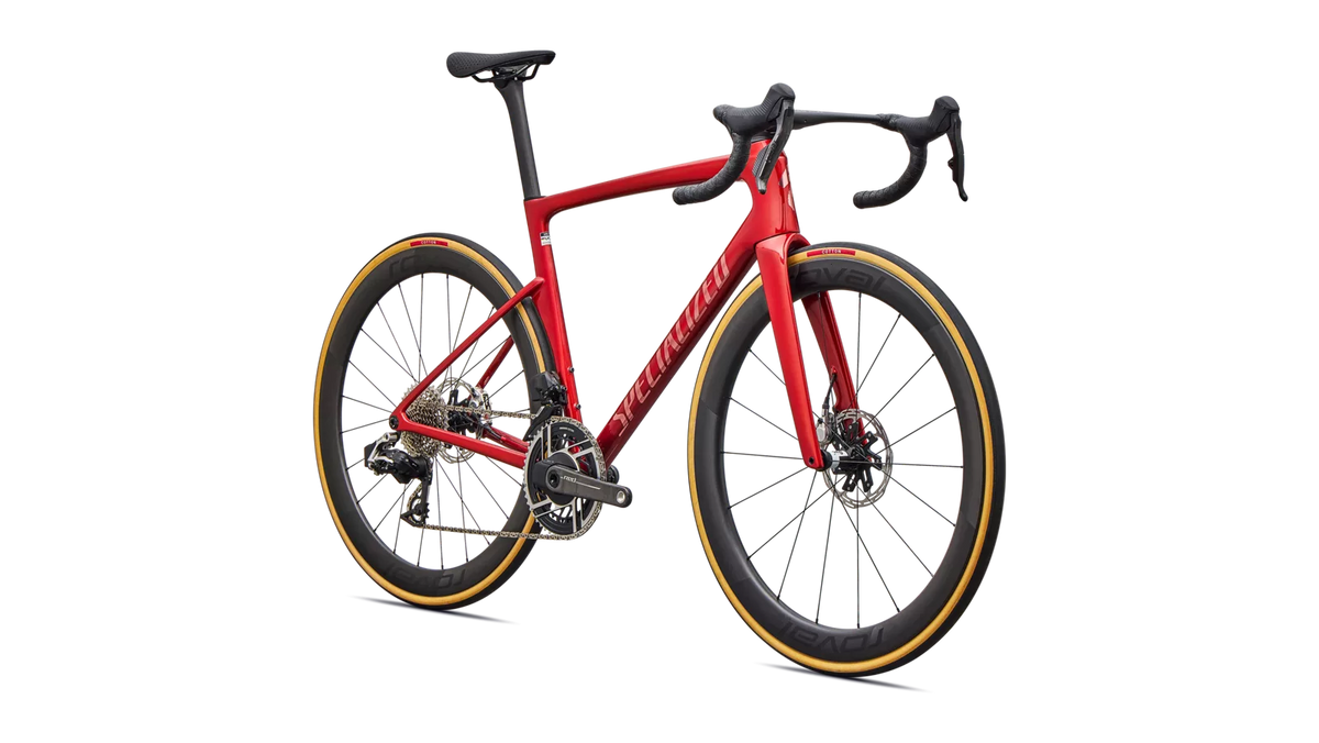 SPECIALIZED TARMAC SL9 S-LEVEL ROAD BIKE SRAM RED AXS - GLOSS CAYENNE METALLIC / CHROME