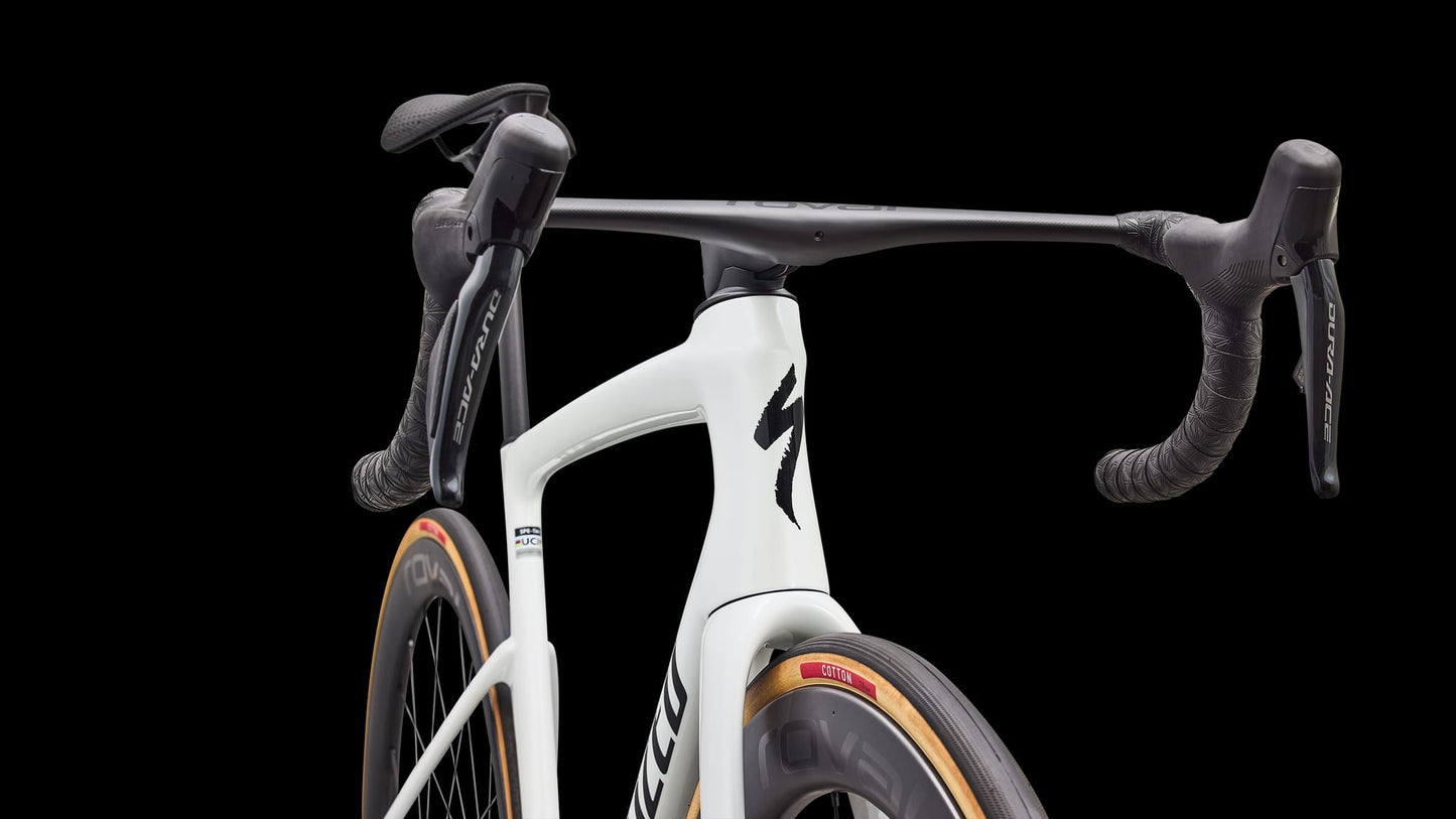 SPECIALIZED TARMAC SL9 SLEVEL Vejcykel - METALLIC Hvid SILVER/TARMAC Sort