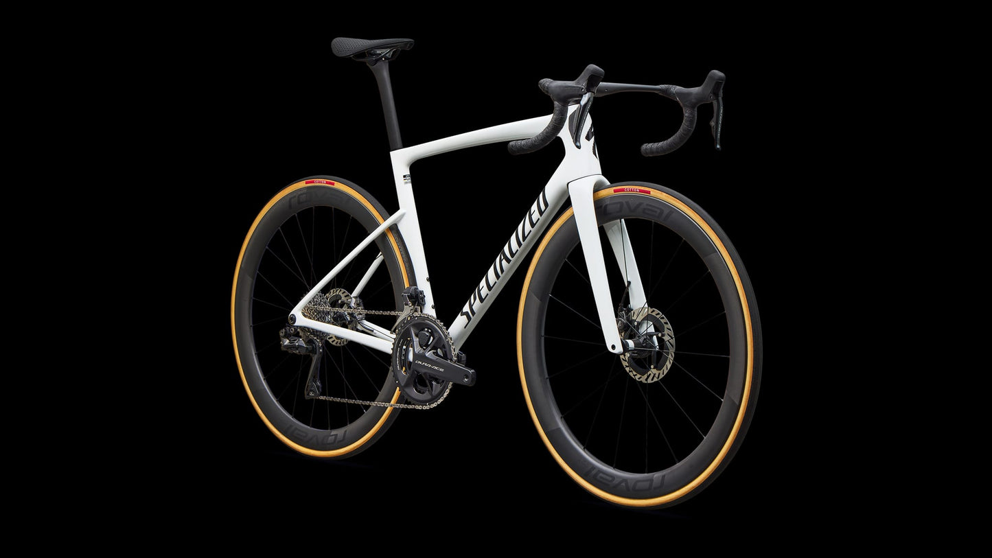 SPECIALIZED TARMAC SL9 SLEVEL Vejcykel - METALLIC Hvid SILVER/TARMAC Sort