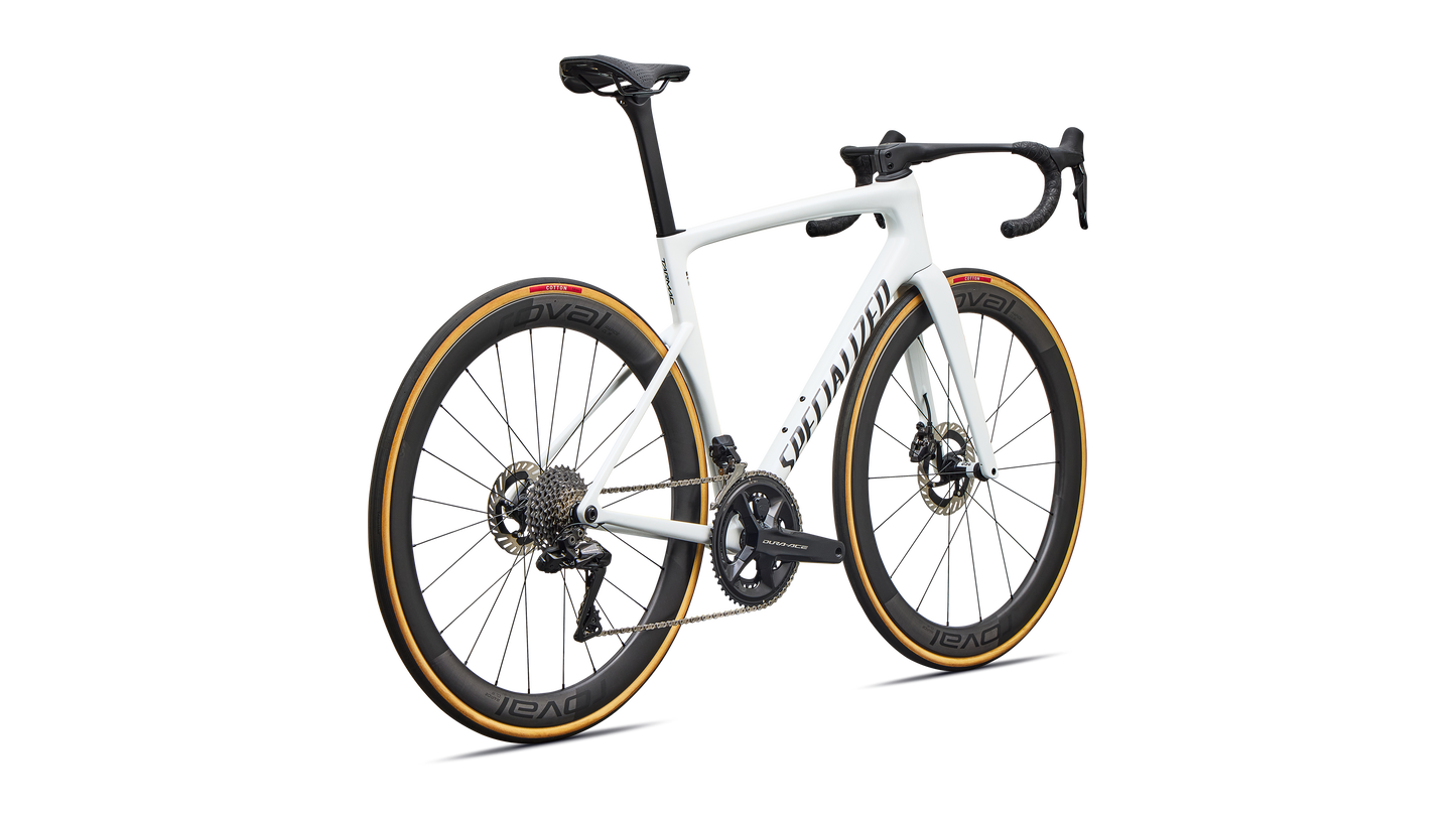 SPECIALIZED TARMAC SL9 SLEVEL Vejcykel - METALLIC Hvid SILVER/TARMAC Sort