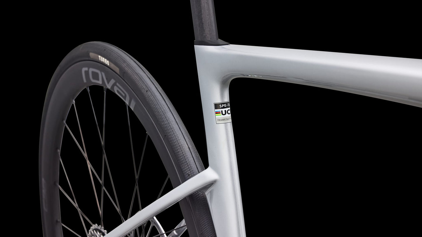SPECIALIZED TARMAC SL9 EXPERT Vejcykel - SILVER DUST/POWDER LIME