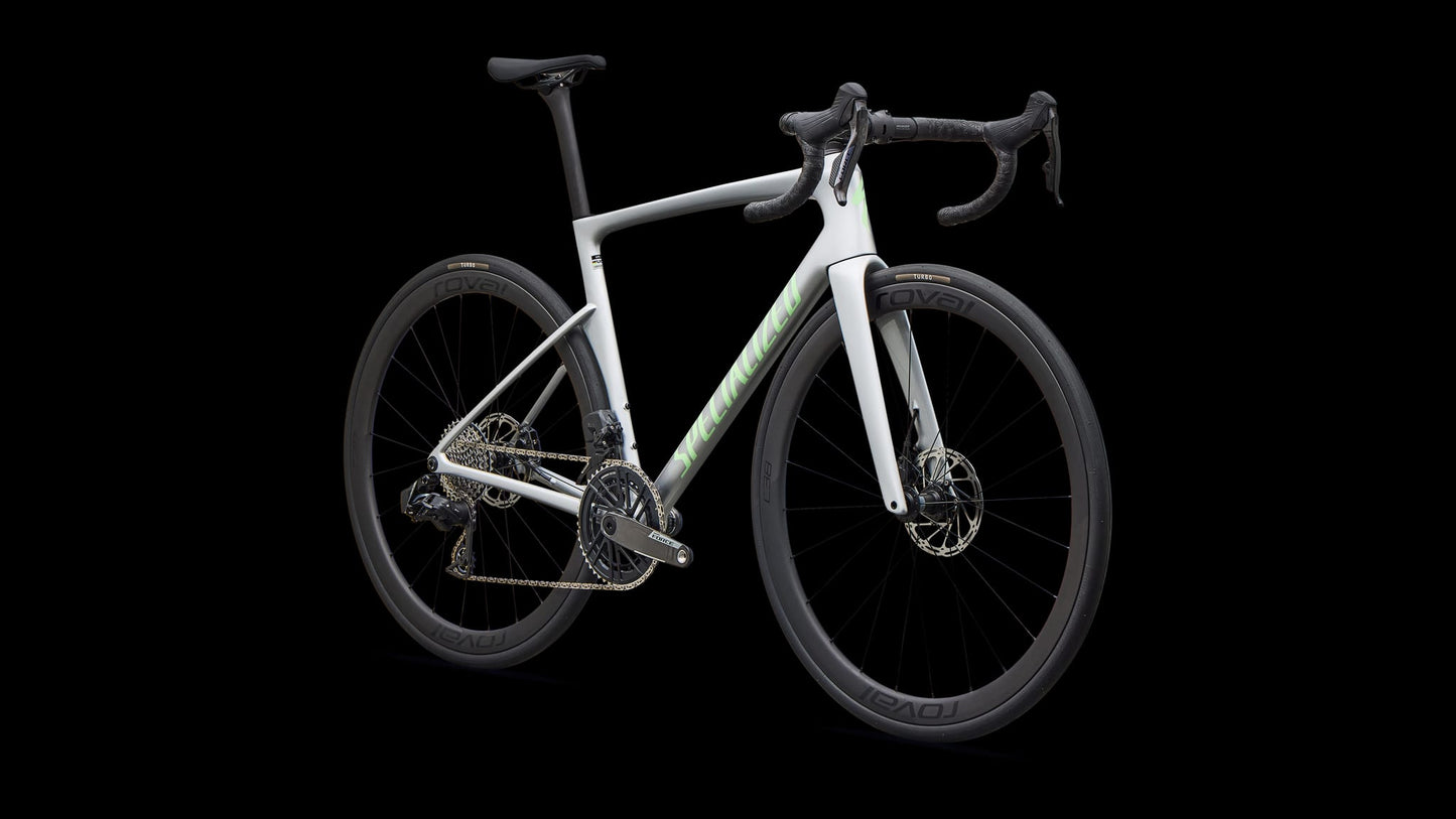SPECIALIZED TARMAC SL9 EXPERT Vejcykel - SILVER DUST/POWDER LIME