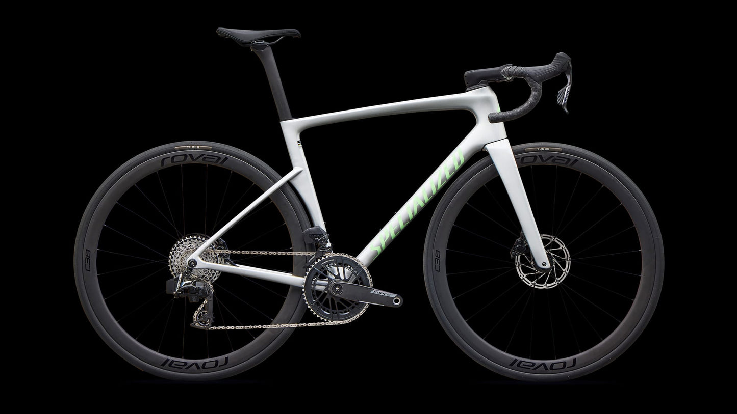 SPECIALIZED TARMAC SL9 EXPERT Vejcykel - SILVER DUST/POWDER LIME