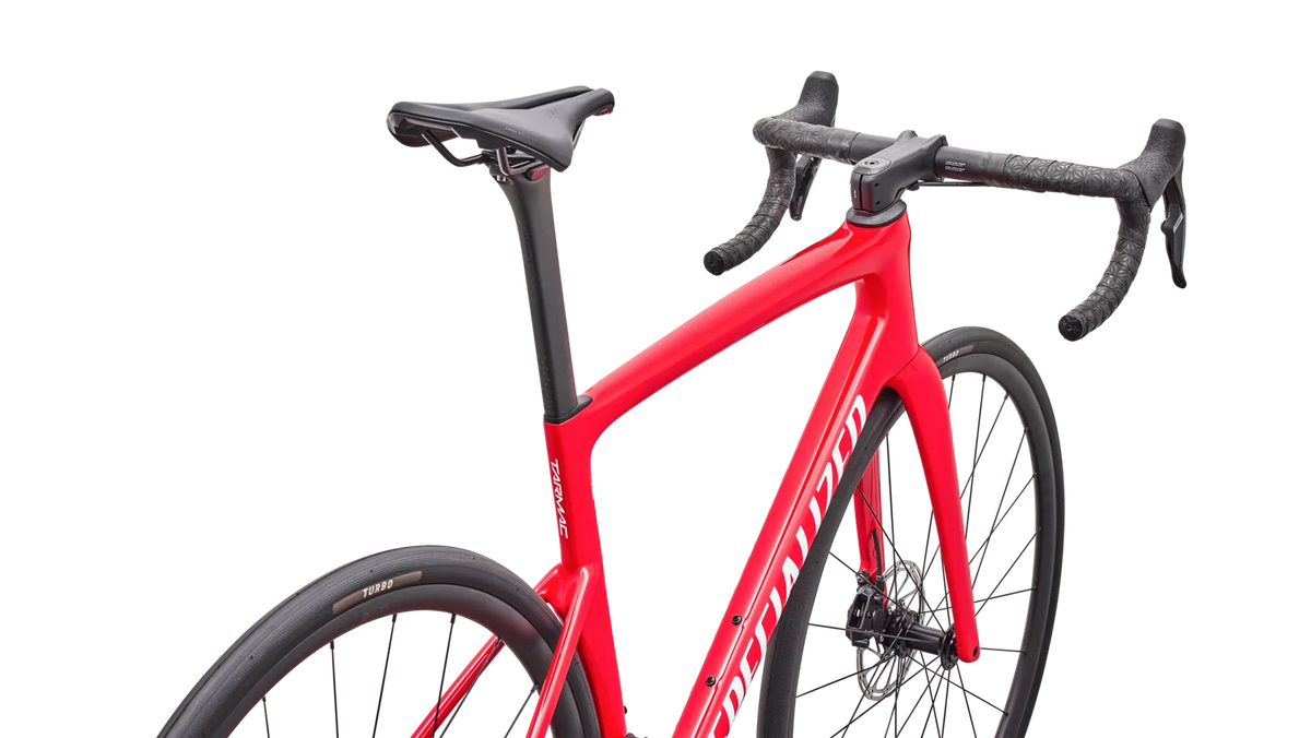 SPECIALIZED TARMAC SL9 COMP ROAD BIKE SRAM RIVAL AXS - GLOSS VIVID RED / WHITE