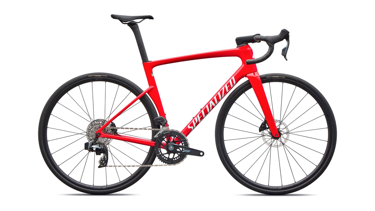 SPECIALIZED TARMAC SL9 COMP ROAD BIKE SRAM RIVAL AXS - GLOSS VIVID RED / WHITE