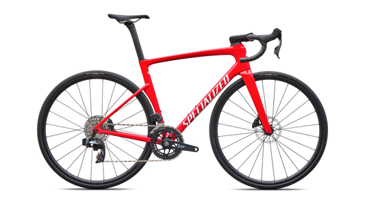 SPECIALIZED TARMAC SL9 COMP ROAD BIKE SRAM RIVAL AXS - GLOSS VIVID RED / WHITE