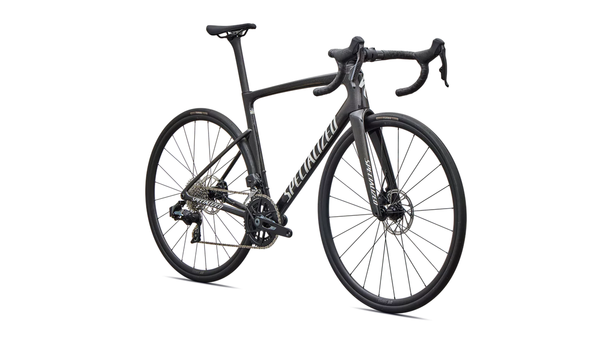 SPECIALIZED TARMAC SL9 COMP ROAD BIKE SRAM RIVAL AXS - GLOSS CHARCOAL TINT / DOLOMITE METALLIC