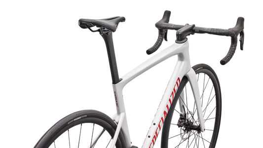 SPECIALIZED TARMAC SL9 COMP ROAD BIKE SHIMANO 105 DI2 - GLOSS DOLOMITE METALLIC / CAYENNE METALLIC