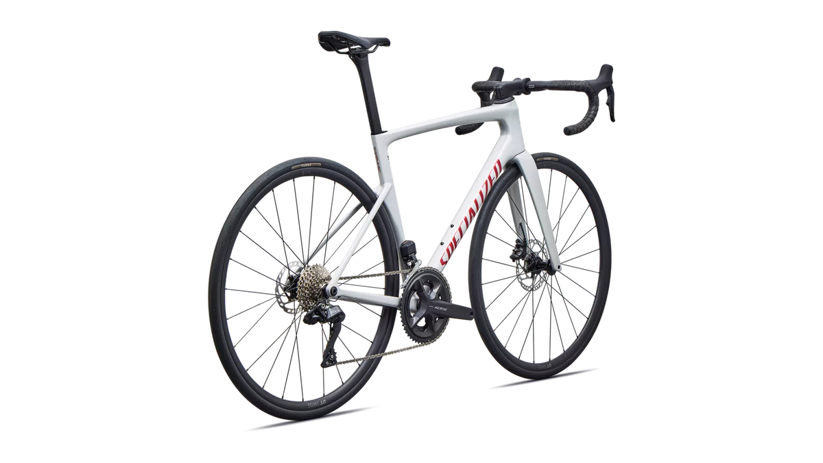 SPECIALIZED TARMAC SL9 COMP ROAD BIKE SHIMANO 105 DI2 - GLOSS DOLOMITE METALLIC / CAYENNE METALLIC