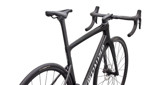 SPECIALIZED TARMAC SL9 COMP ROAD BIKE SHIMANO 105 DI2 - GLOSS CHARCOAL TINT / DOLOMITE METALLIC