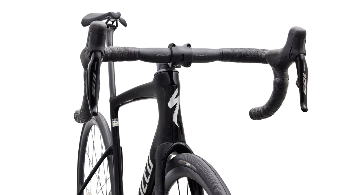SPECIALIZED TARMAC SL9 COMP ROAD BIKE SHIMANO 105 DI2 - GLOSS CHARCOAL TINT / DOLOMITE METALLIC