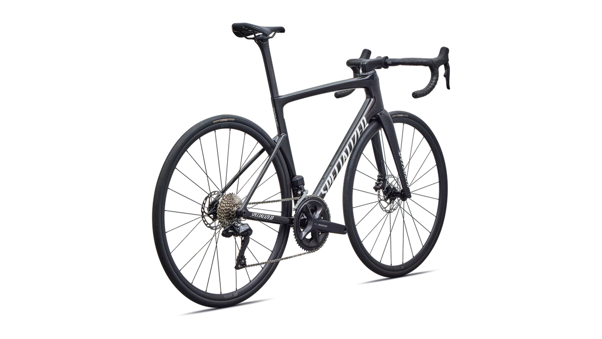 SPECIALIZED TARMAC SL9 COMP ROAD BIKE SHIMANO 105 DI2 - GLOSS CHARCOAL TINT / DOLOMITE METALLIC
