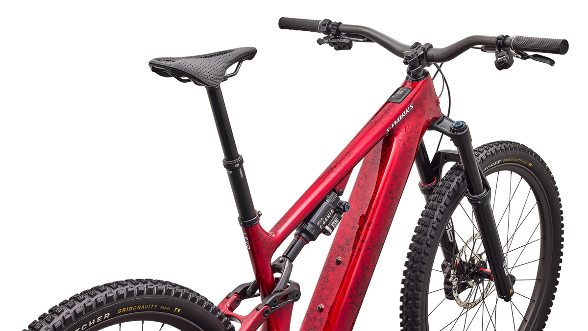 SPECIALIZED S-Works Turbo Levo 4 MTB Ebike - Gloss Red Tint / Silver Dust / Metallic White Silver