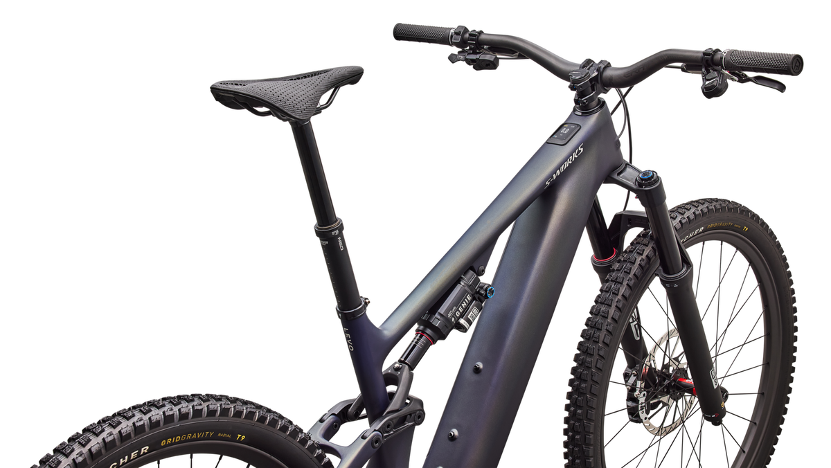 SPECIALIZED S-Works Turbo Levo 4 MTB elcykel - Satin Blue Tint / Chrome