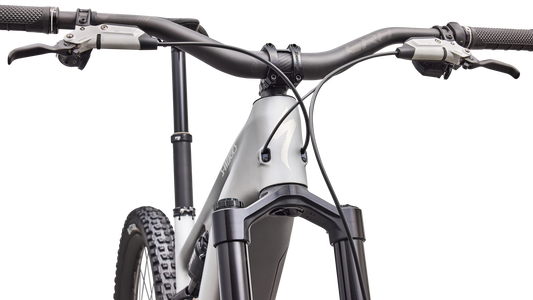 SPECIALIZED S-Works Turbo Levo 4 Elektrische mountainbike - Satin Silver Dust / Zwart Pearl / Gloss Chrome