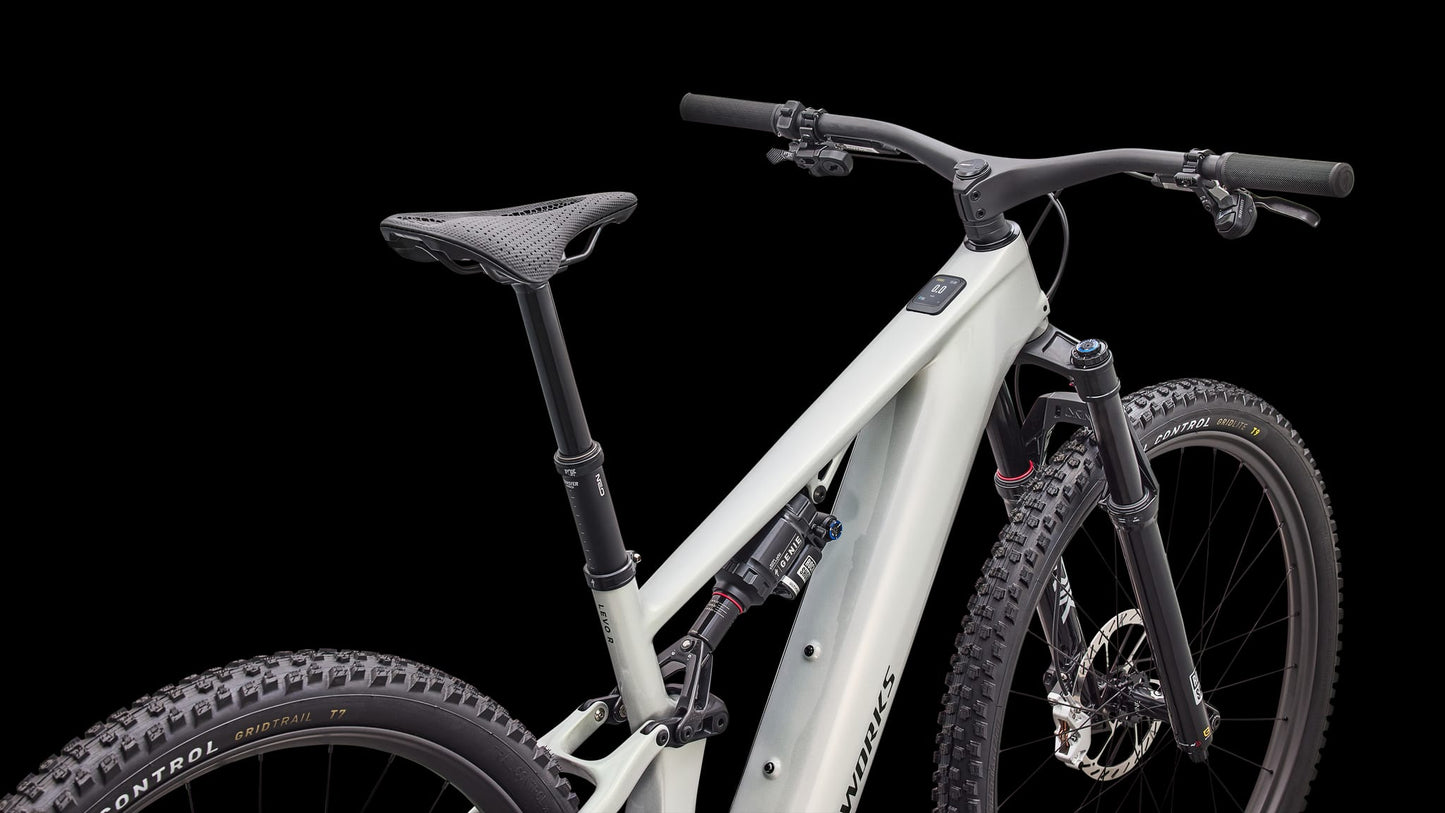 SPECIALIZED SWORKS TURBO LEVO R Bicicleta elèctrica de muntanya - DLM MET/CMLN SIL GRN/OAK GRN MET