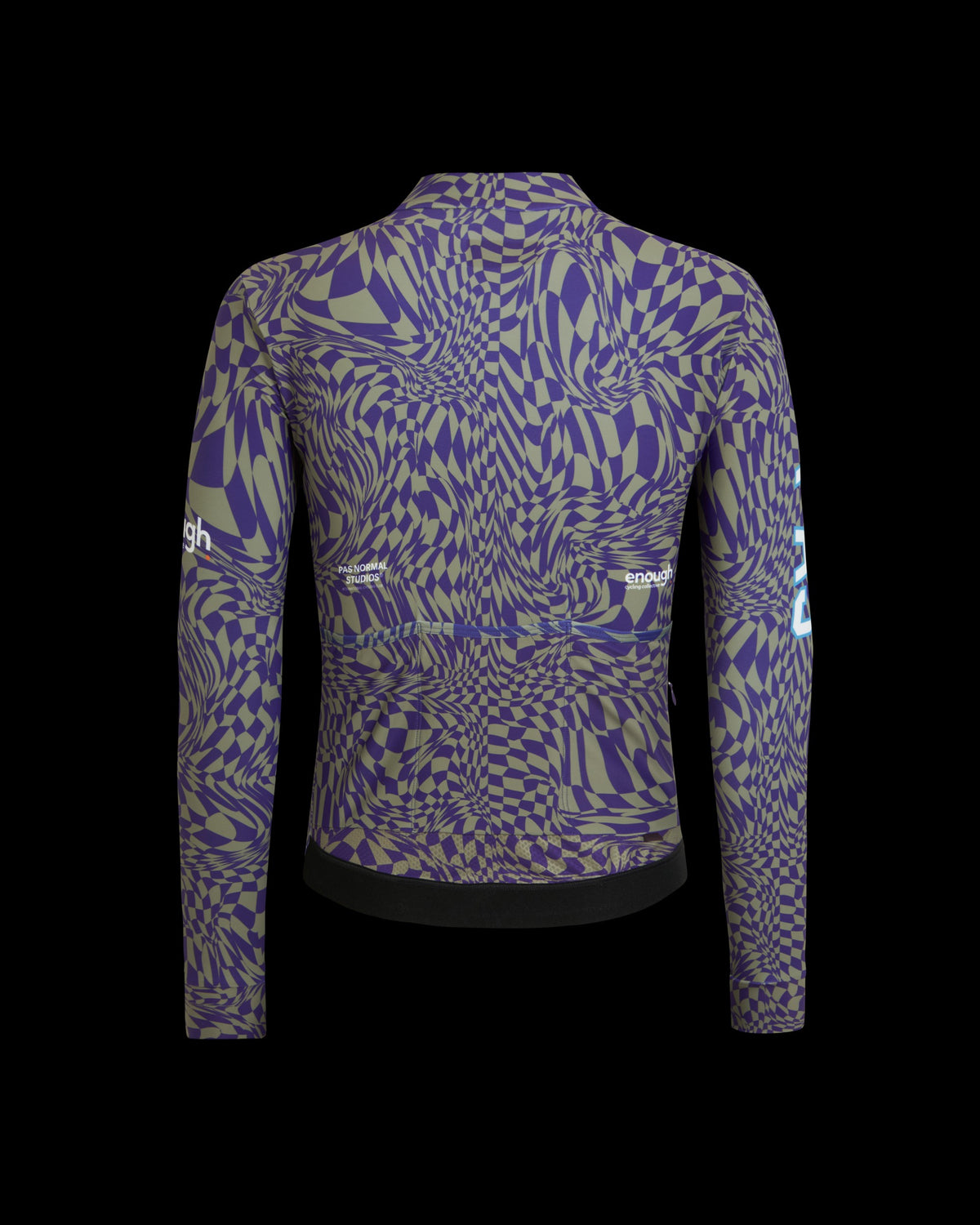 PAS NORMAL STUDIOS Men Enough Mechanism Long Sleeve Jersey - Check Dark Purple