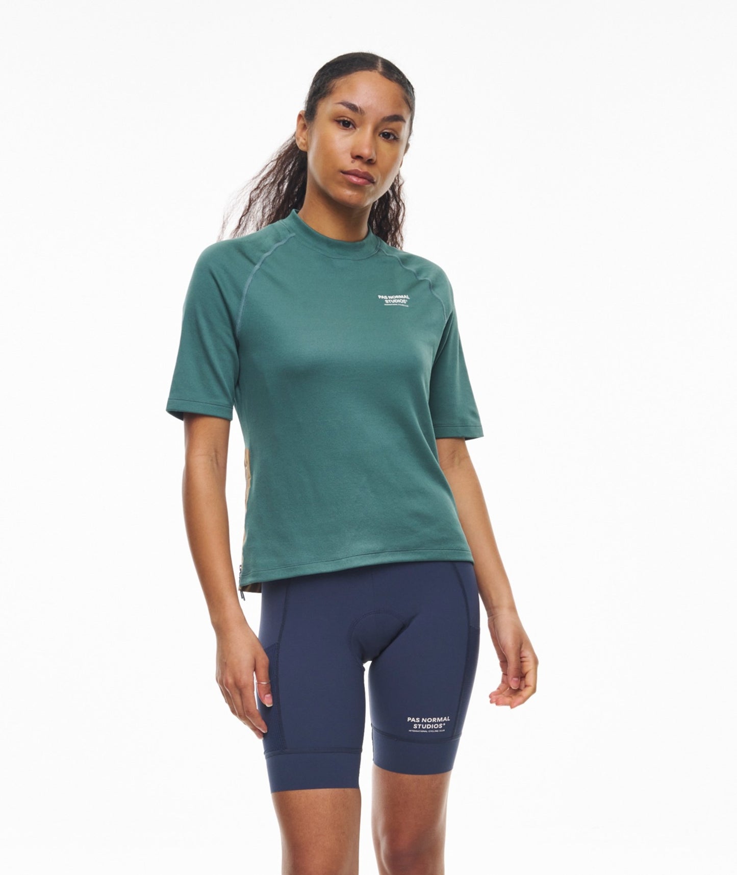 PAS NORMAL STUDIOS Women Escapism Technical SS TShirt - Dusty Teal