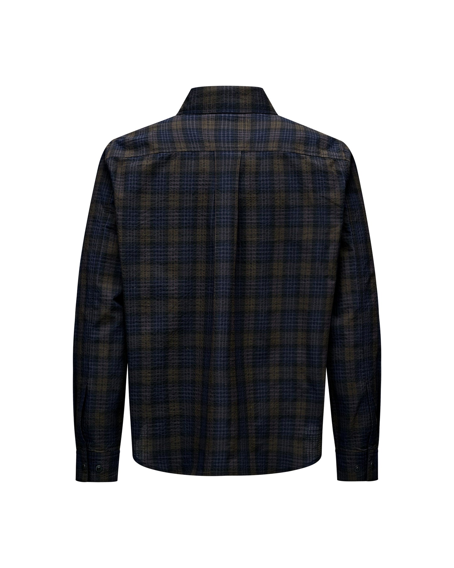 PAS NORMAL STUDIOS Off Race Seersucker Shirt - Dark Navy