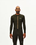 PAS NORMAL STUDIOS Mannen Escapism Fietsshirt lange mouwen - Dark Olive