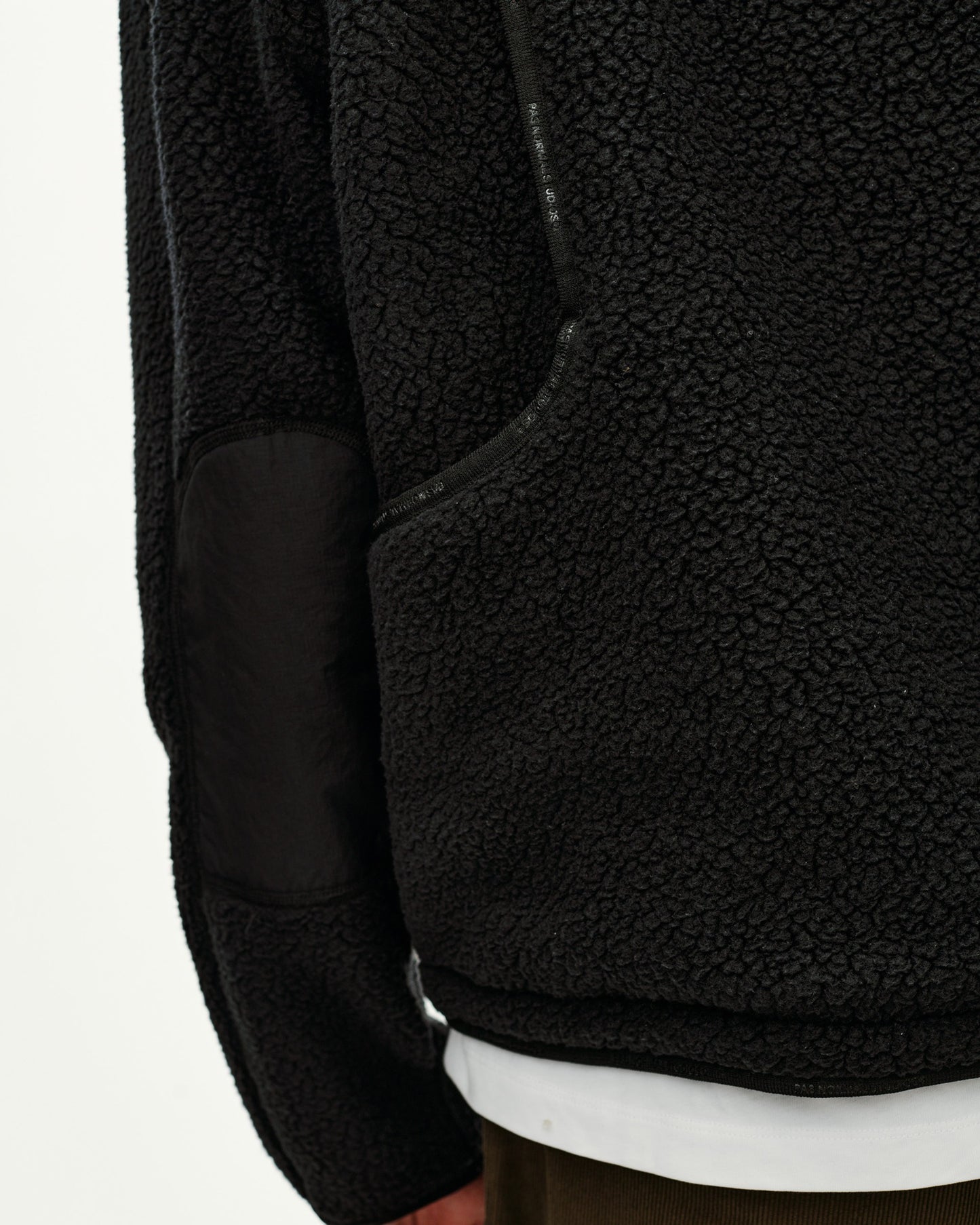PAS NORMAL STUDIOS Off Race Pile Fleece Jacket - Black