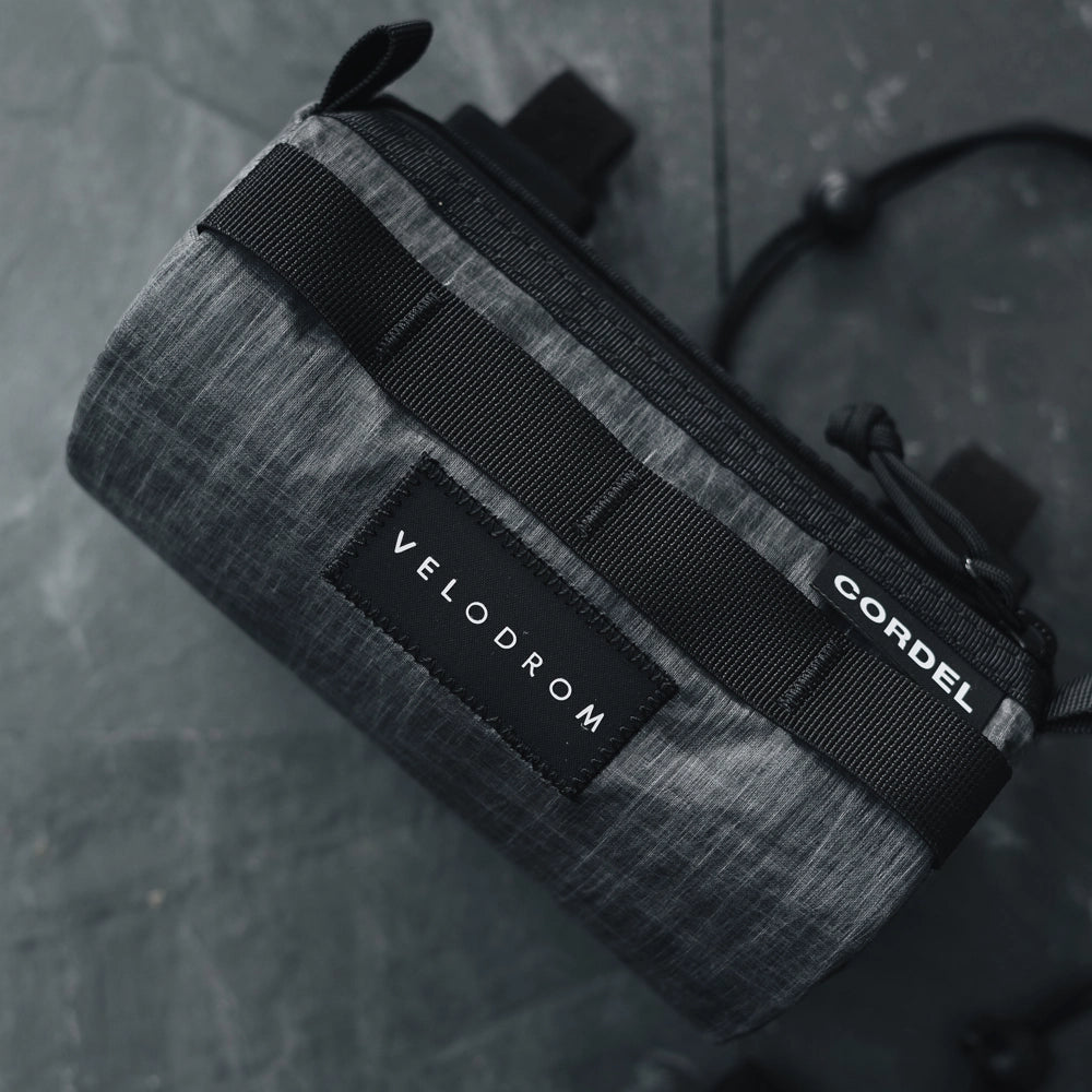 VELODROM by Cordel Durum Mini Handlebar Bag - Classic Graphic Grey Metallic