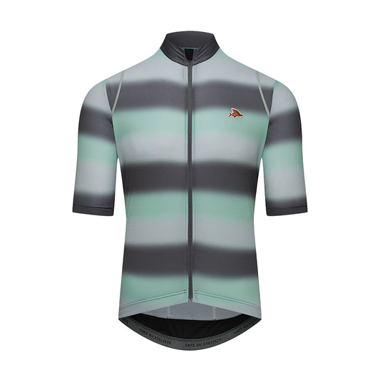 CAFE DU CYCLISTE Mona Cycling Jersey - Athracite Agave