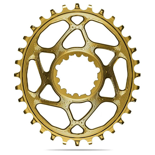 ABSBLCK Chainring AB BLACK OV DM 6OFF SRAM 1X10 12-Speed Aluminium - Aluminio Oro