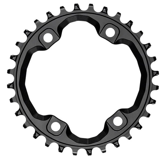 ABSOLUTE BLACK CHAINRING 96 BCD 4 Arms Asymetric SHIMANO XT M8000 Alloy - Black bolts included