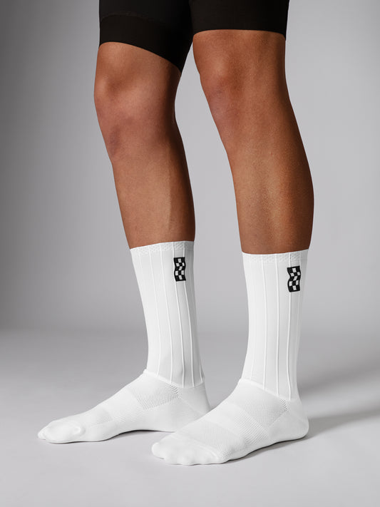 VELODROM Aero Road Calcetines de ciclismo - Blanco