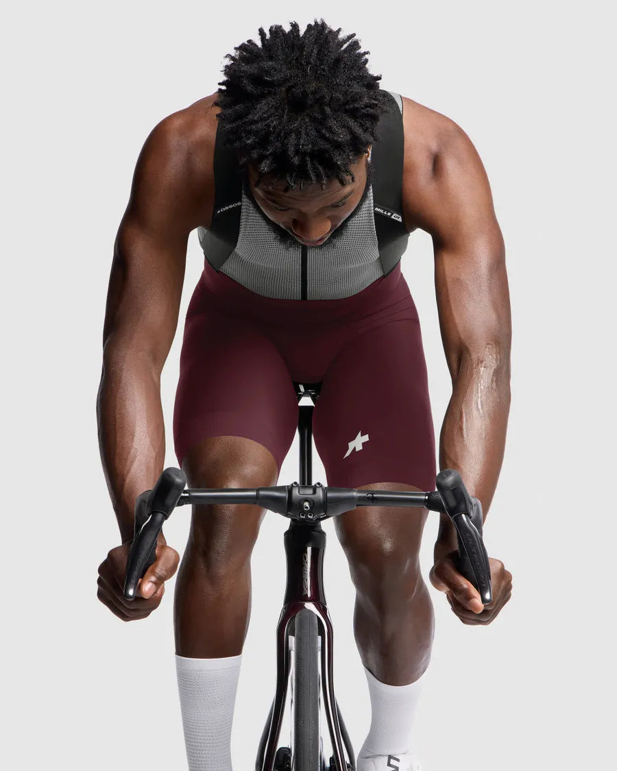 ASSOS Mille GT Bib Shorts S11 - Burgundy Red