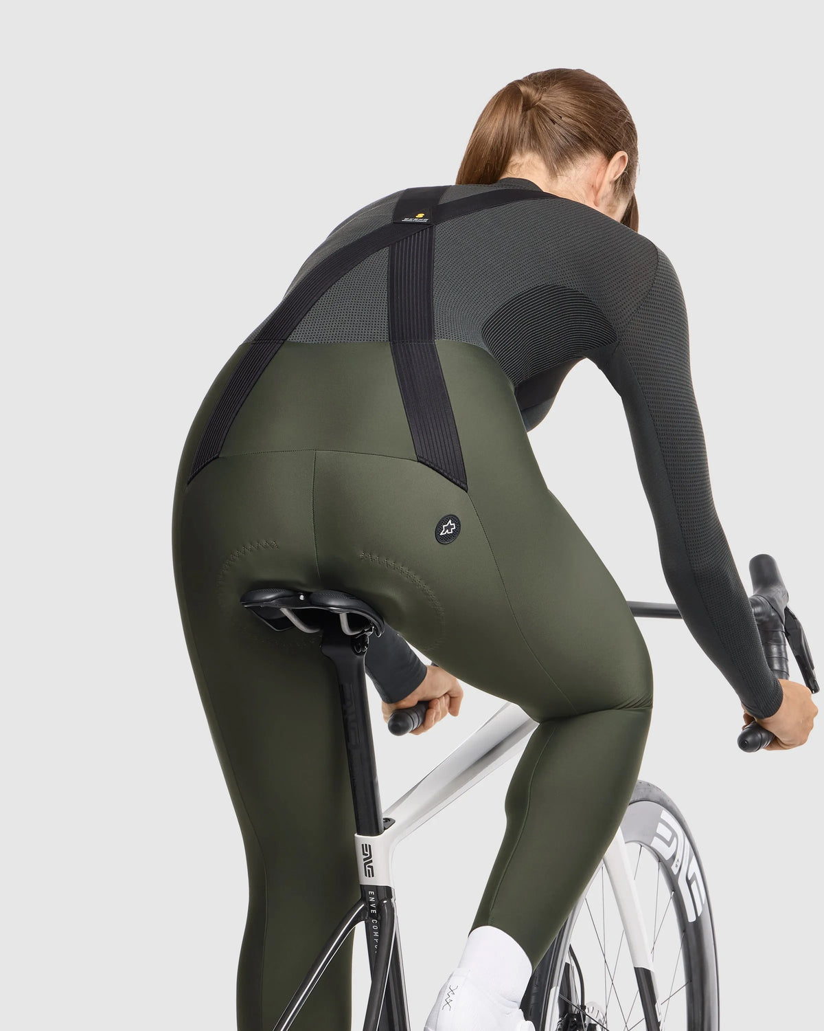 ASSOS Uma GT Spring Fall Women Bib Tights S11 - Deep Green
