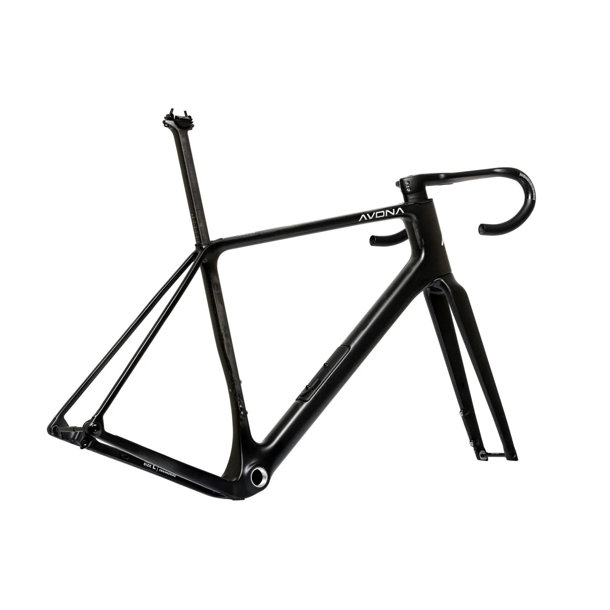 AVONA Callis Frameset with Seatpost - Carbon Clearcoat