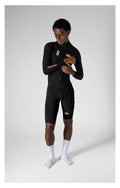 VELODROM RaceDay 3.0 Thermal Xperiment Màniga llarga Maillot - Negre/Yellow/Pink
