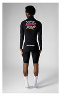 VELODROM RaceDay 3.0 Thermal Xperiment Màniga llarga Maillot - Negre/Yellow/Pink