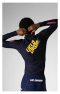 VELODROM RaceDay 3.0 Thermal Xperiment Long Sleeve Jersey - Navy/Yellow