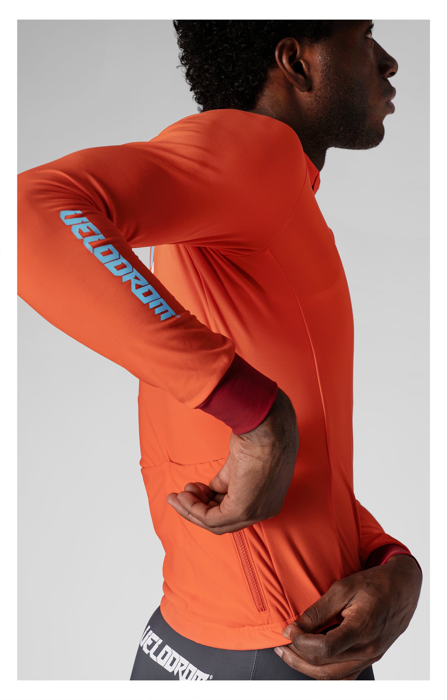 VELODROM RaceDay 3.0 Thermal Xperiment Langærmet trøje - Vivid Orange