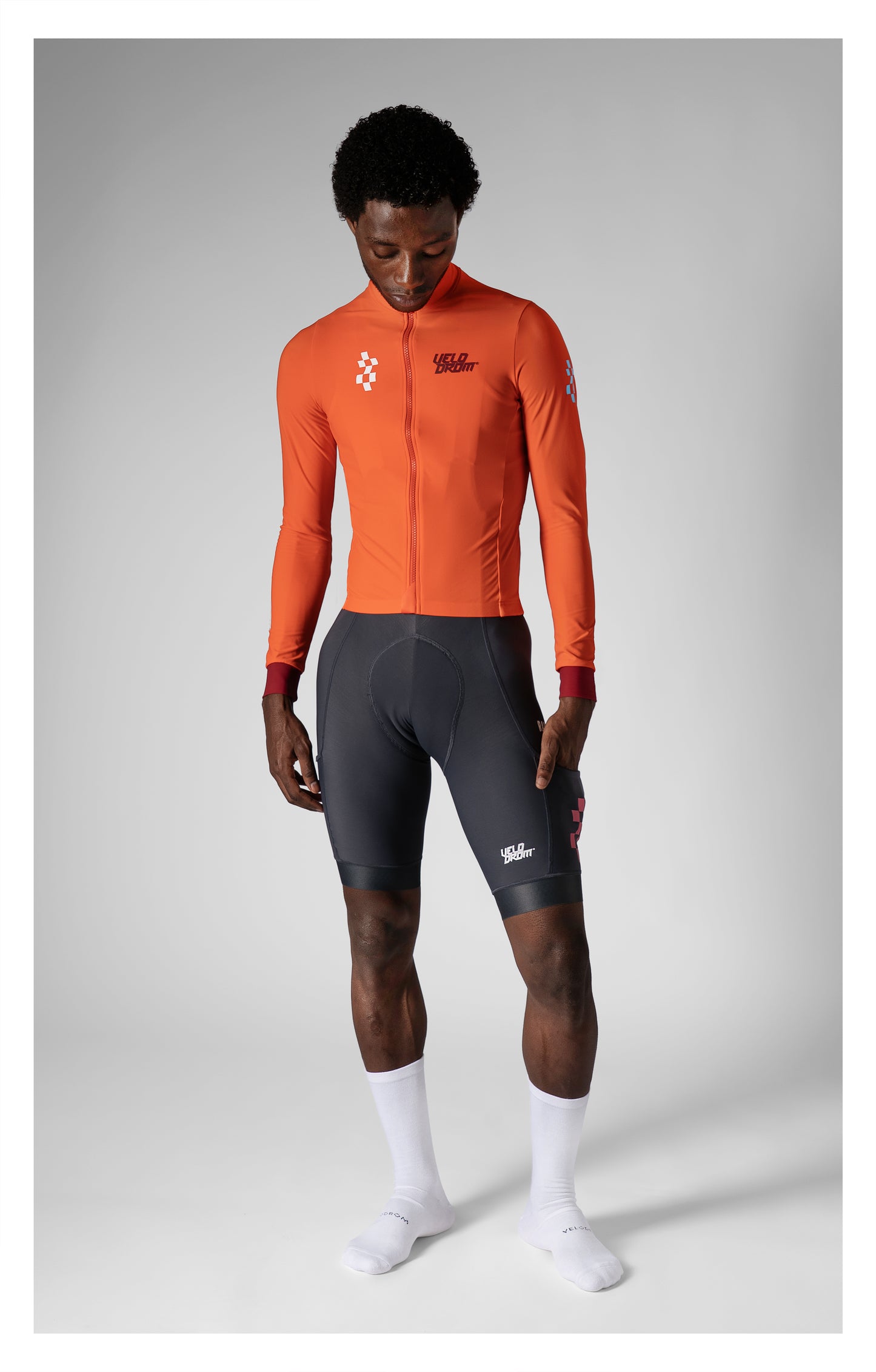 VELODROM RaceDay 3.0 Thermal Xperiment Langærmet trøje - Vivid Orange