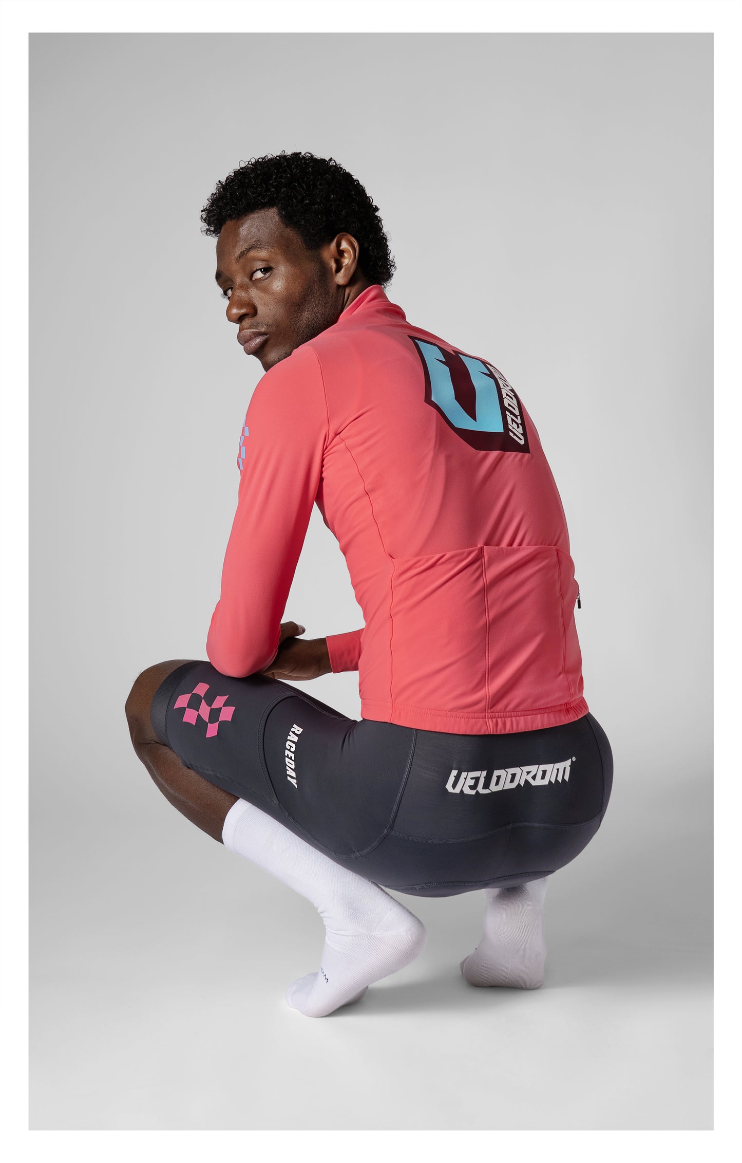 VELODROM RaceDay 3.0 Thermal Xperiment Maglia da ciclismo a manica lunga - Fluor Pink