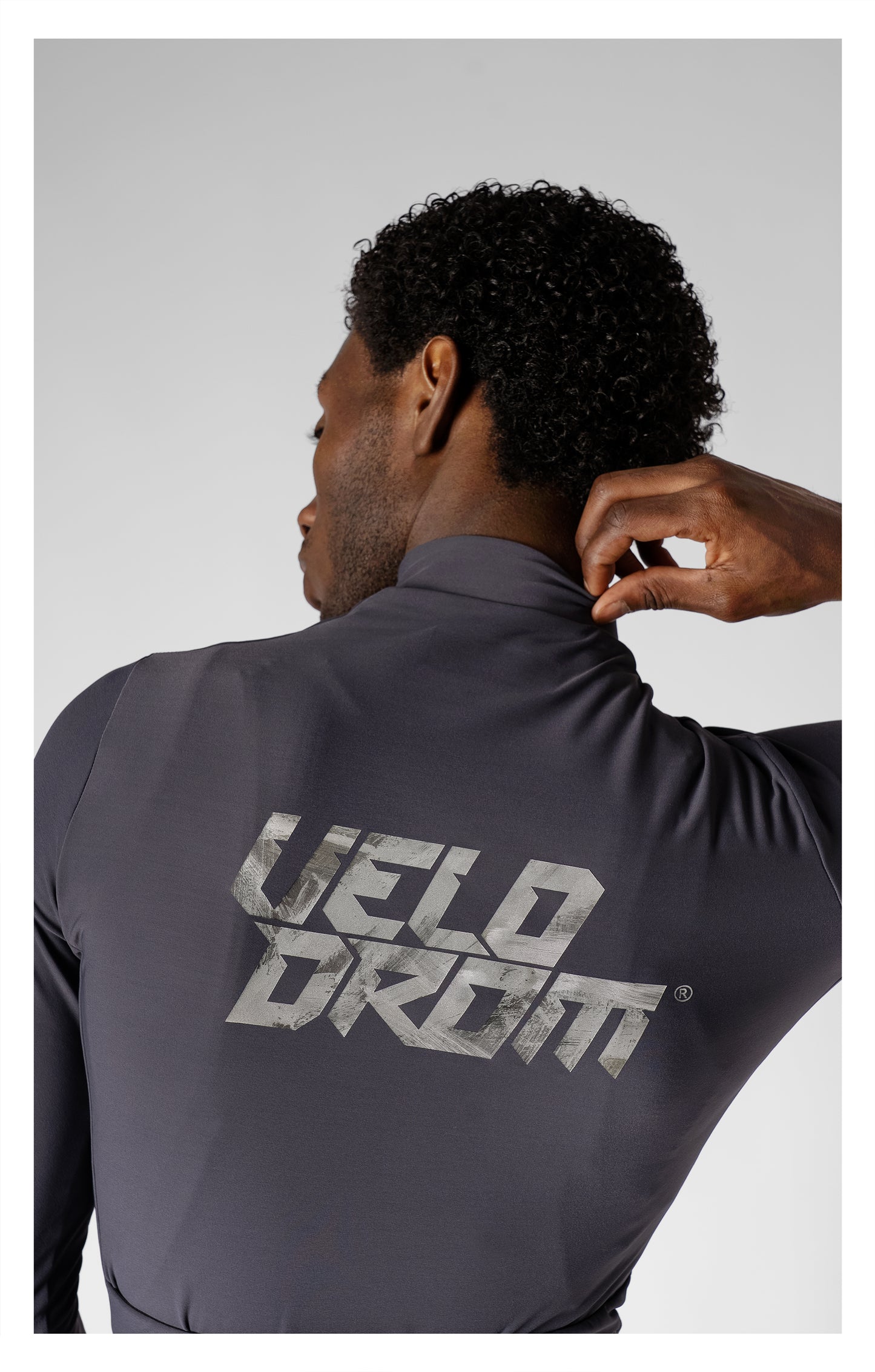 VELODROM RaceDay 3.0 Thermal Txtr Maillot manches longues - Grey/Stone Graphic