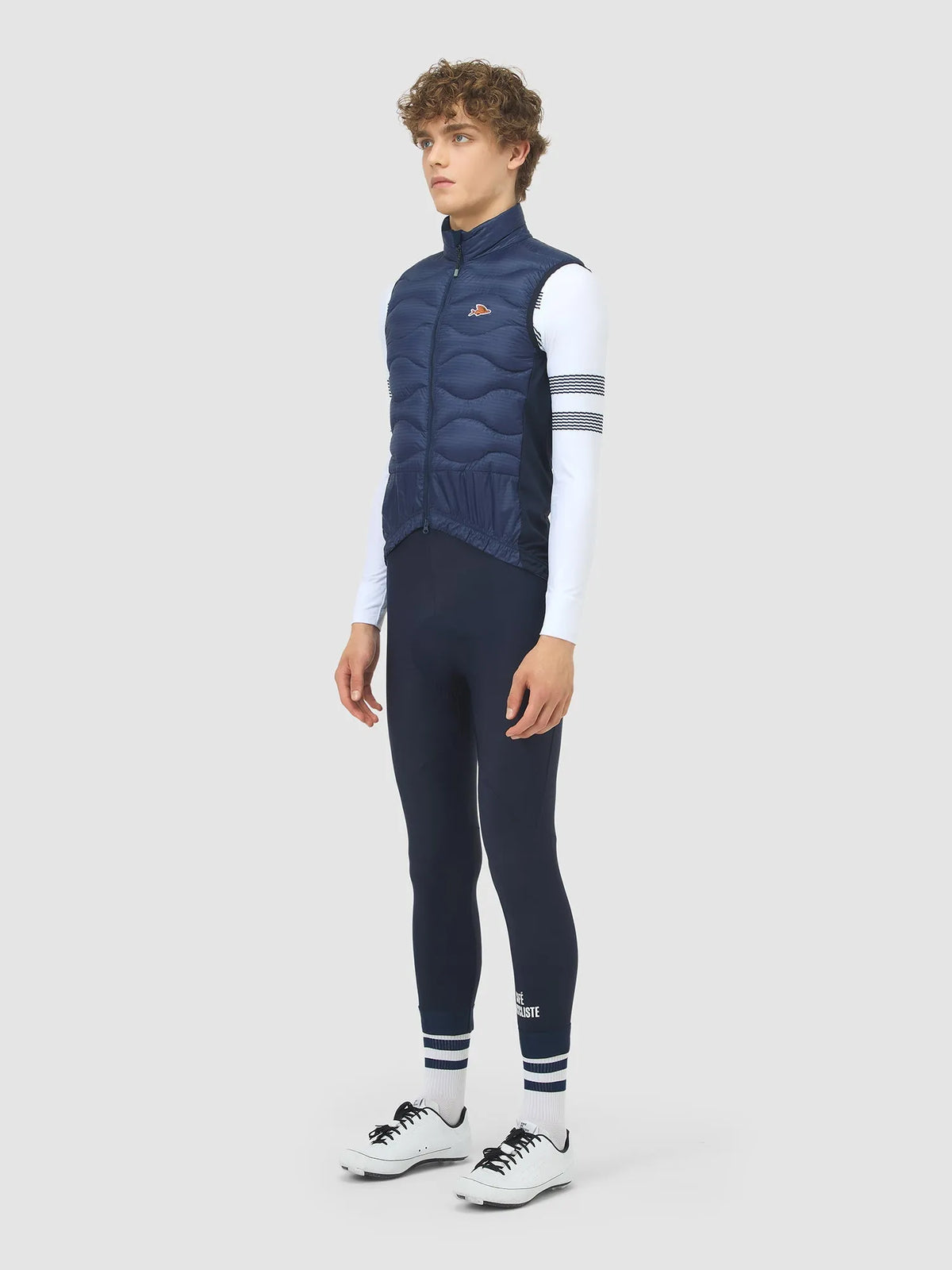 CAFÉ DU CYCLISTE Alexia Thermal Gilet - Navy