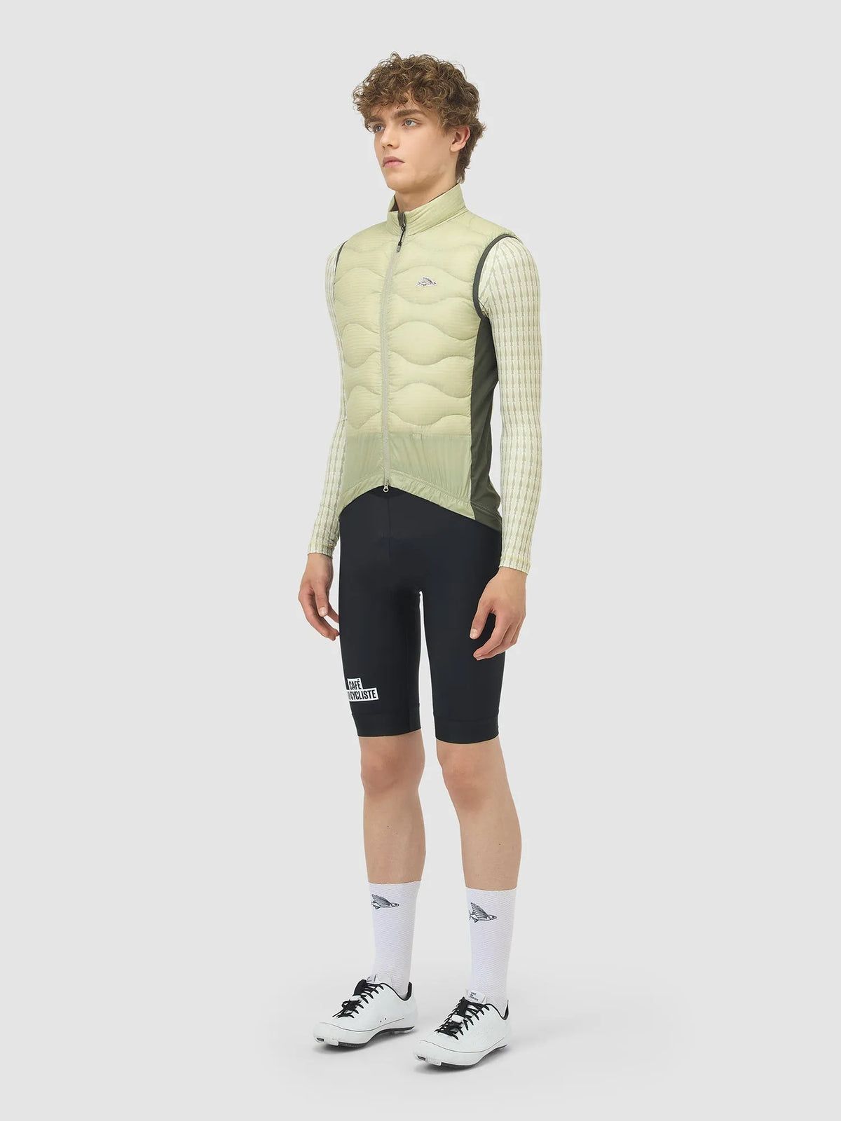 CAFÉ DU CYCLISTE Alexia Thermal Gilet - Puddle