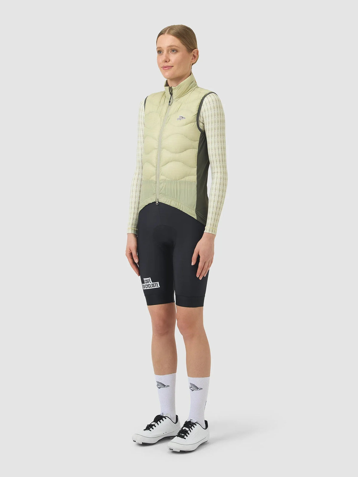 CAFÉ DU CYCLISTE Alexia Thermal Gilet - Puddle