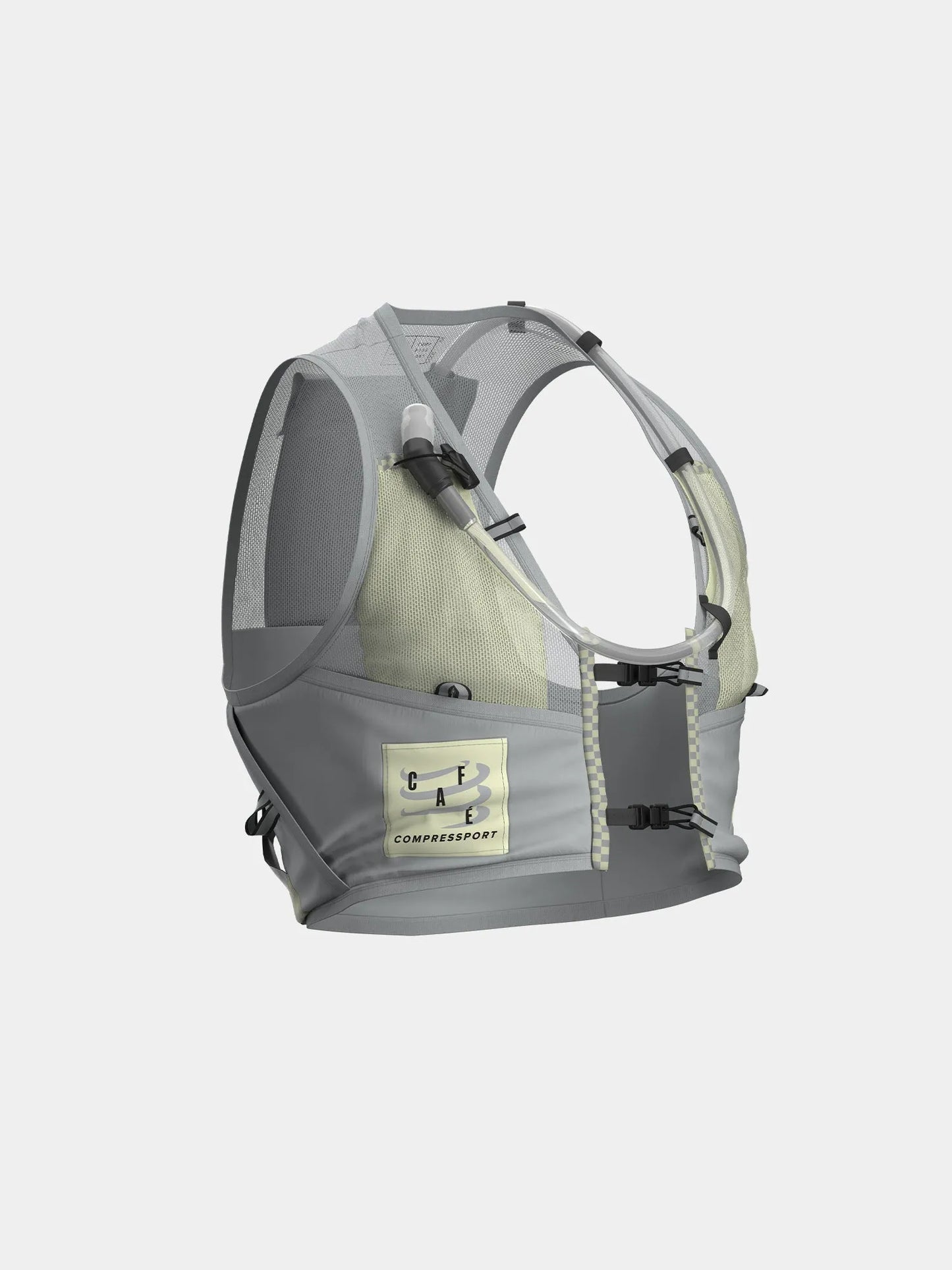 CAFÉ DU CYCLISTE UltRide Evo 8 Hydratation Vest - Gray/Green
