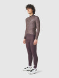 CAFÉ DU CYCLISTE Charlie Merveilles Long Sleeve Jersey - Red Moss on Carob