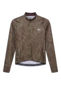 CAFÉ DU CYCLISTE Charlie Merveilles Long Sleeve Jersey - Red Moss on Carob