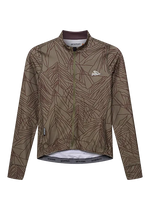 CAFÉ DU CYCLISTE Charlie Merveilles Long Sleeve Jersey - Red Moss on Carob