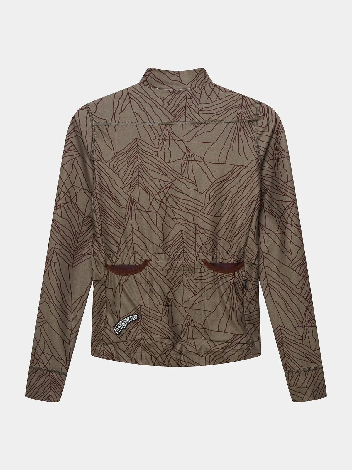 CAFÉ DU CYCLISTE Charlie Merveilles Long Sleeve Jersey - Red Moss on Carob