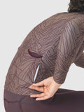 CAFÉ DU CYCLISTE Charlie Merveilles Long Sleeve Jersey - Red Moss on Carob